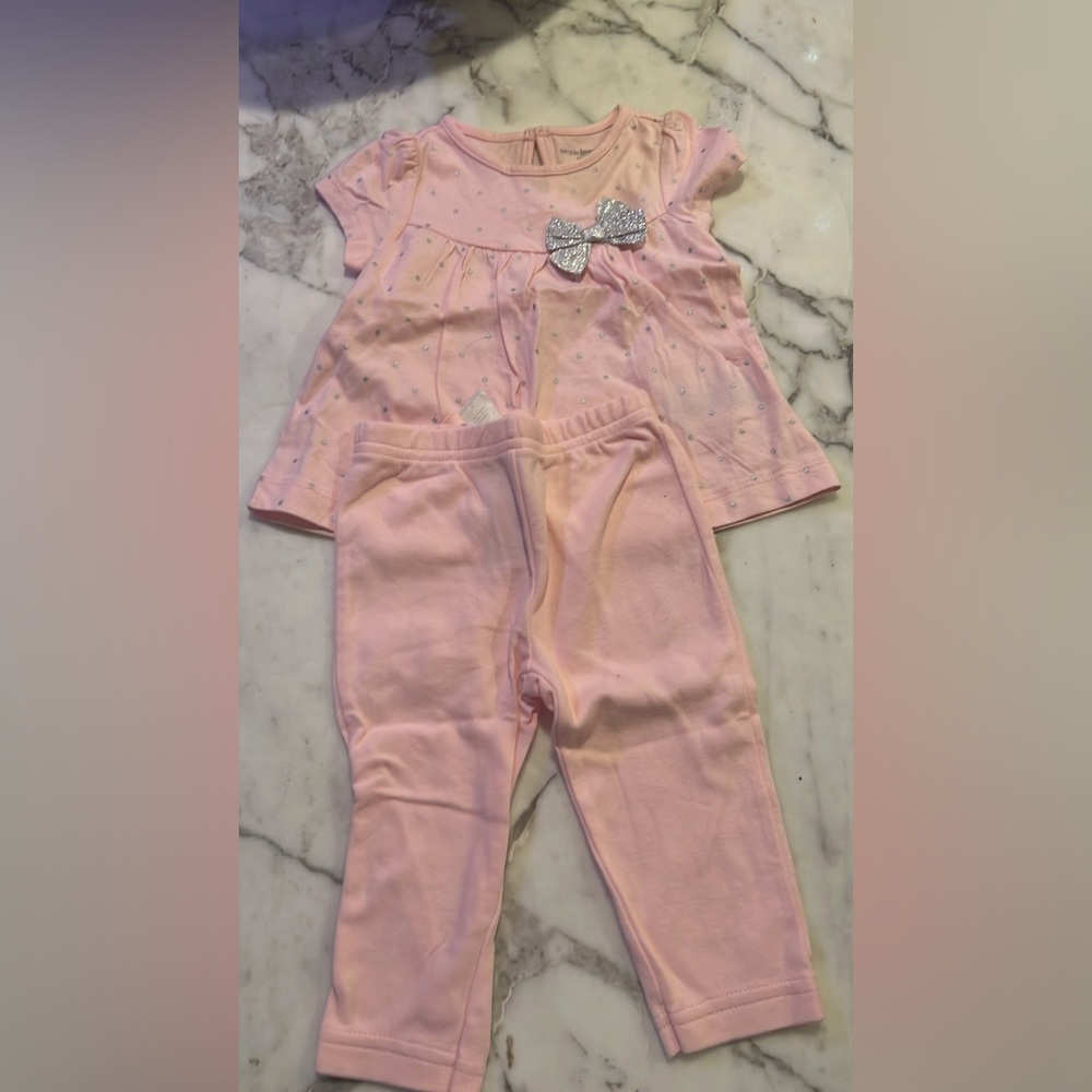 $5 ADD ON Simple Joy Carter’s Set Amazon 3-6M Matching‎ Set Cloud Island Nwot